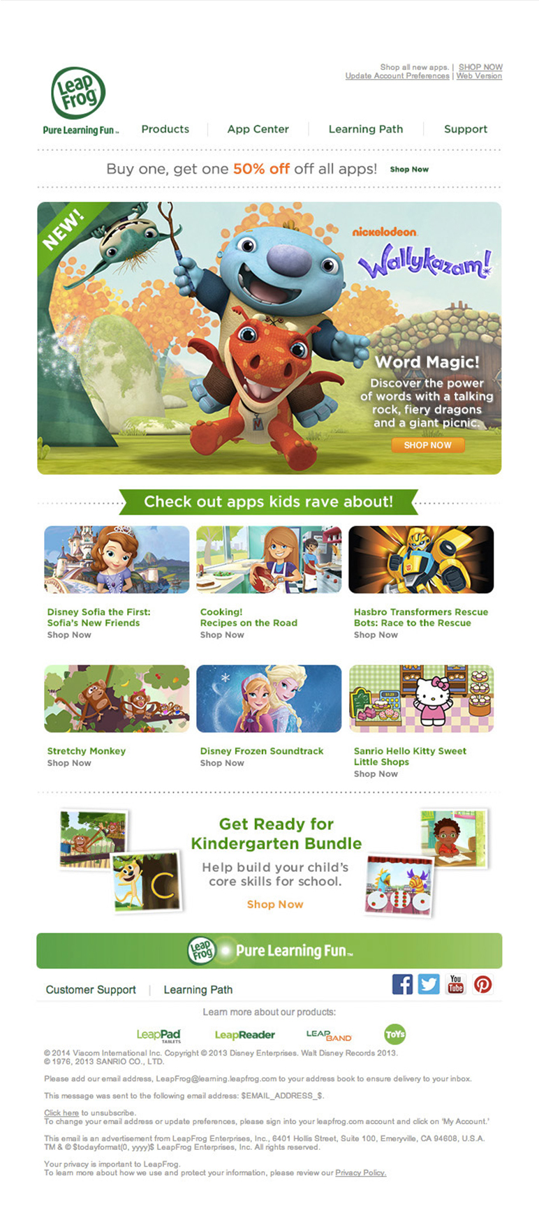 Leapfrog AppCenter Email