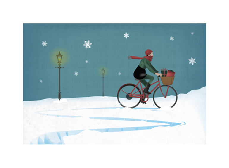 Mented.com Holiday Illustration